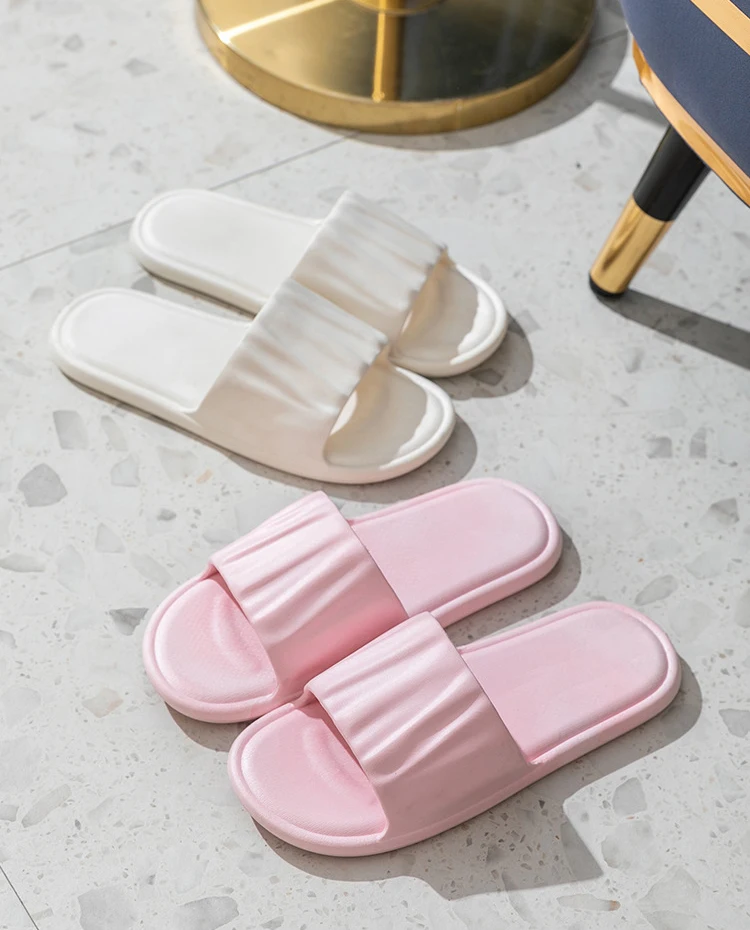 2022 Fashion Slippers Women Home Summer Guests Bath Bathroom PVC Good-looking Non-slip Slipper Indoor Ladies Shoes Hotel Sandals