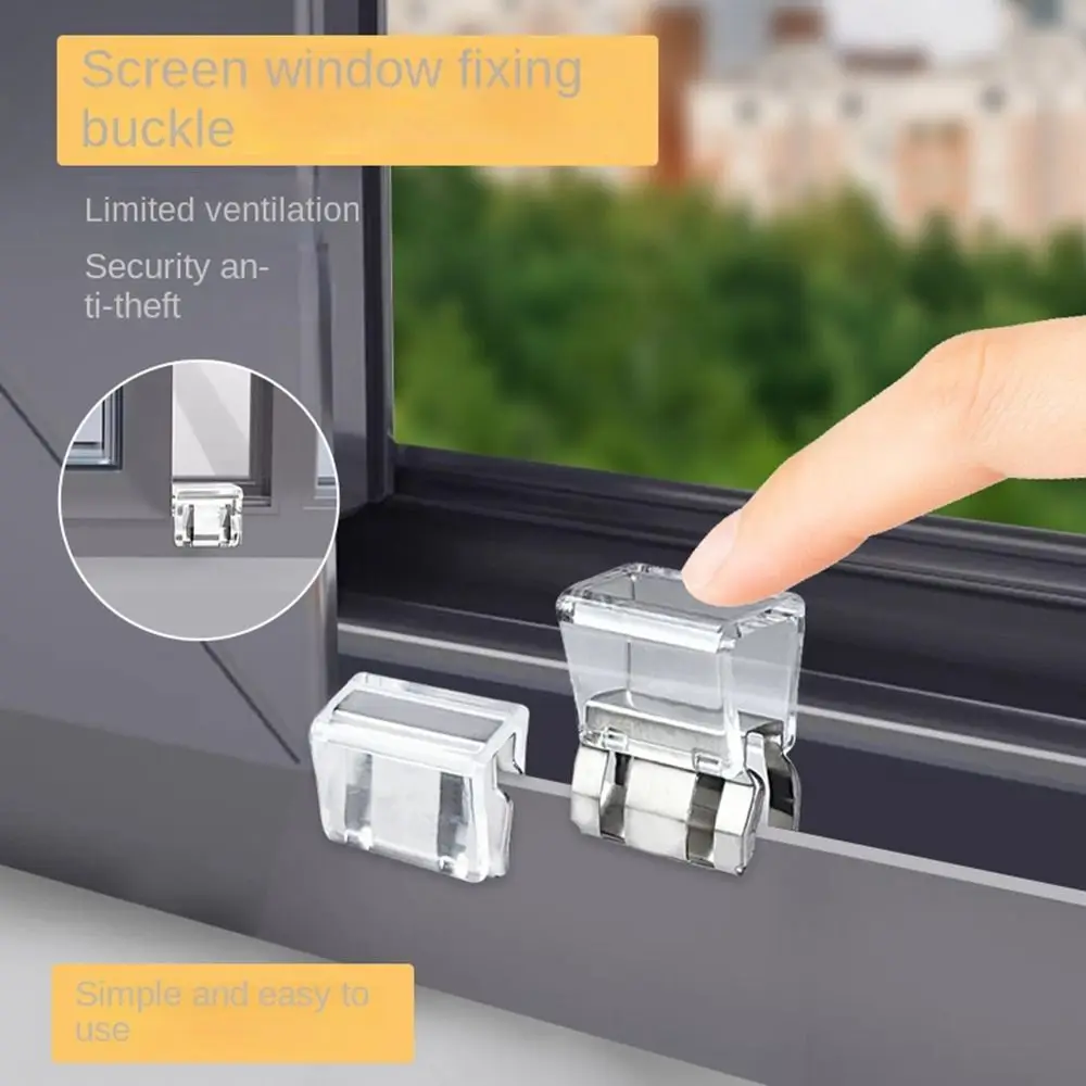 Window Sliding Window Lock Buckle Screen Aluminum Alloy Buckle Fixed Limiter Doors Windows Child Safety