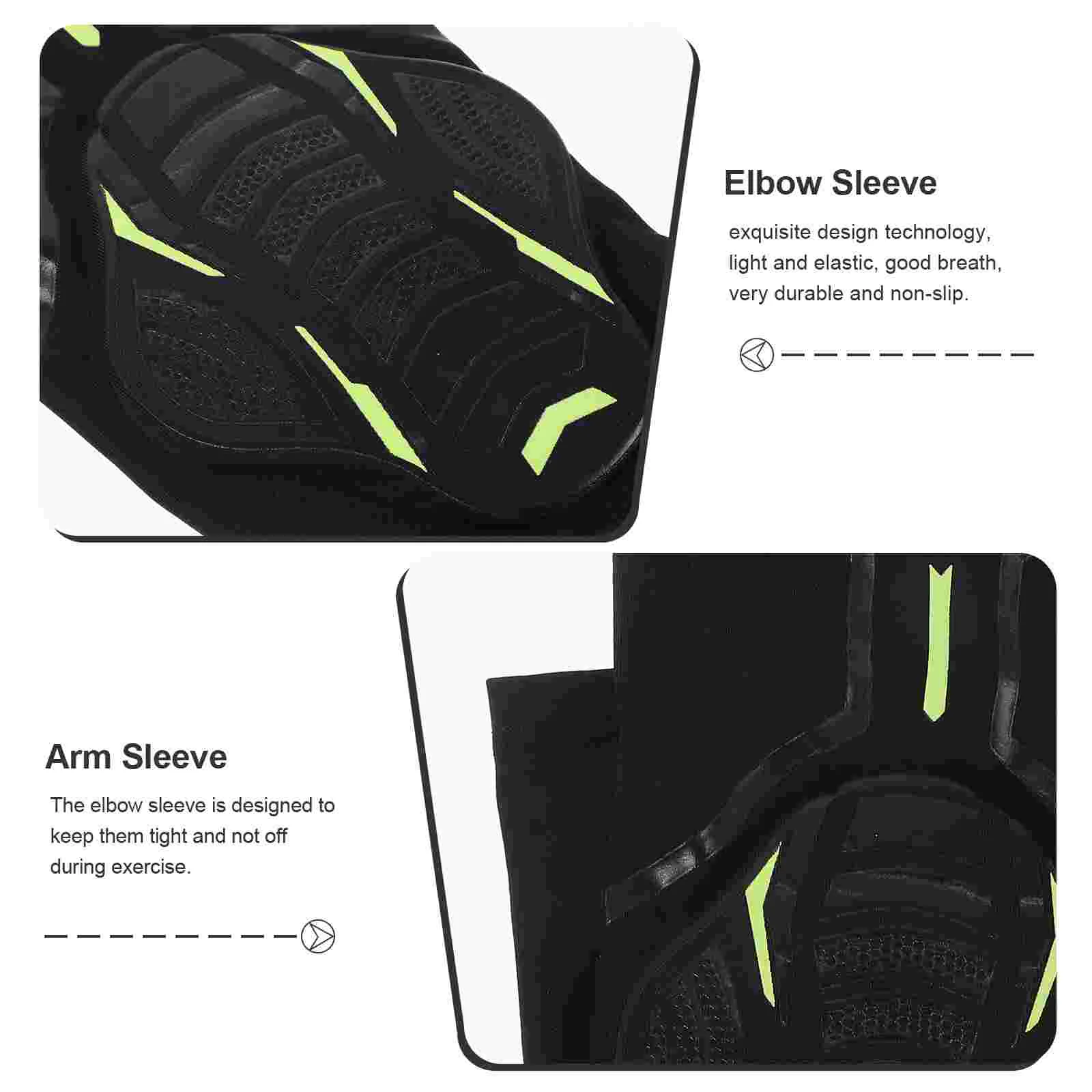 Arm Sleeves Breathable Protector Elastic Elbow Guard Football Unisex Spandex Polyester Protectors