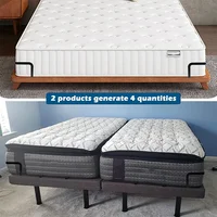 2pcs Mattress Slide Stopper Metal Mattress Corner Retainers Rods Bar Stable Non-Slip Mattress Frame Holder For Home Bedroom 2
