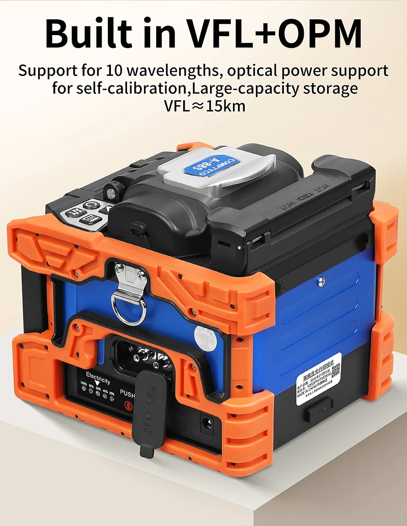 A-80S/A-88S Optical Fiber Fusion Splicer 6 Motor Touch Screen Multilingual Fiber