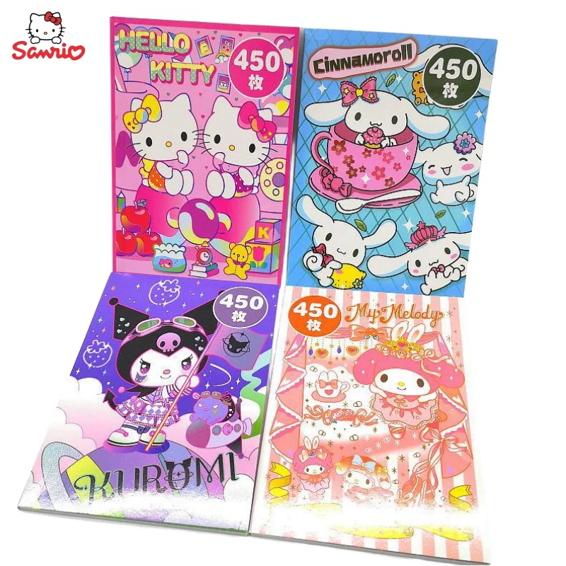 

Kuromi Cinnamoroll Hello Kitty Sanrio Аниме периферийные кавайные наклейки с милыми рисунками Goo Ka эта креативная карманная наклейка