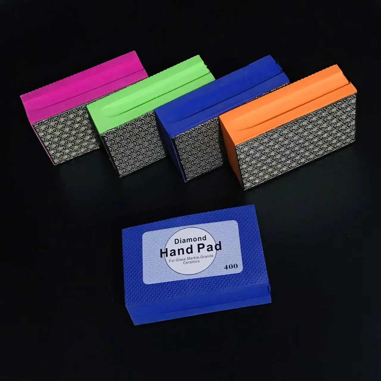 

1-4 Pc Diamond Polishing Hand Pad Block 60#100#200#400# For Ceramic Tile Marble Glass Grinding Diamond Polishing Grinding Block
