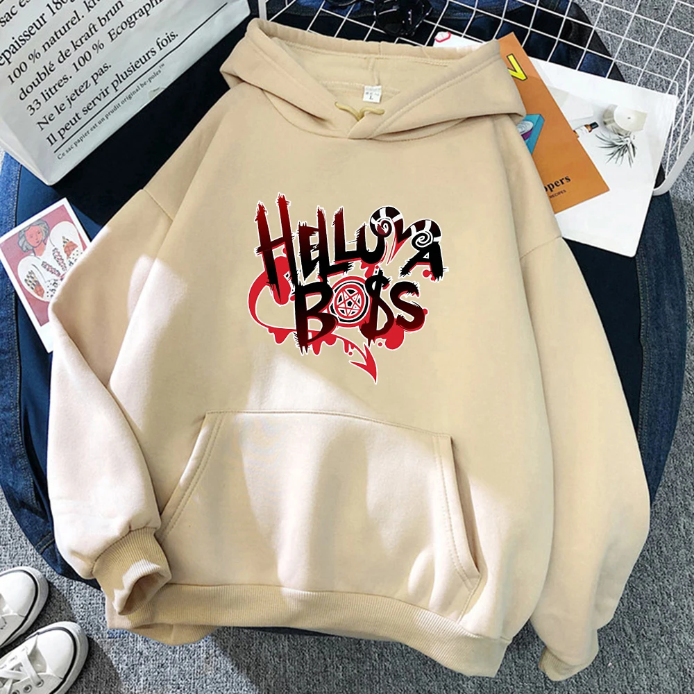 

Толстовка Helluva Boss Y2k, мужские свитшоты в стиле аниме, худи в стиле хип-хоп, уличная одежда, винтажные толстовки с принтом для пар, женская одежда