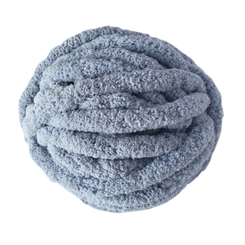 chunky thick arm knitting vegan chenille yarn 7 jumbo 28 yards for pillow blanket