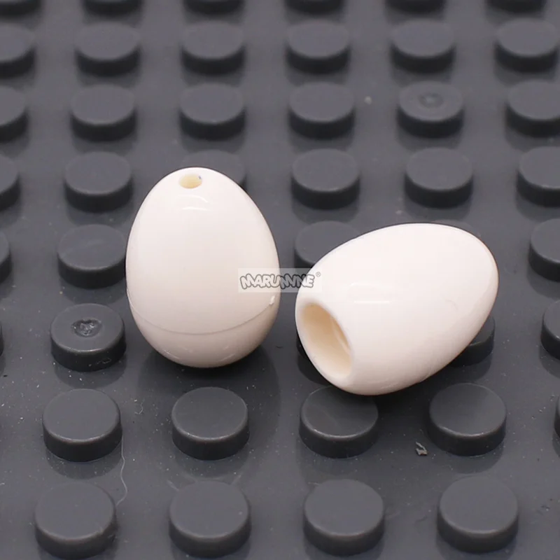 Marumine 24946 Egg With Hole On Top Food Mini Object Building Blocks MOC Assemble Constructor Bricks Parts Toys For Children diy house kits Model Building Toys