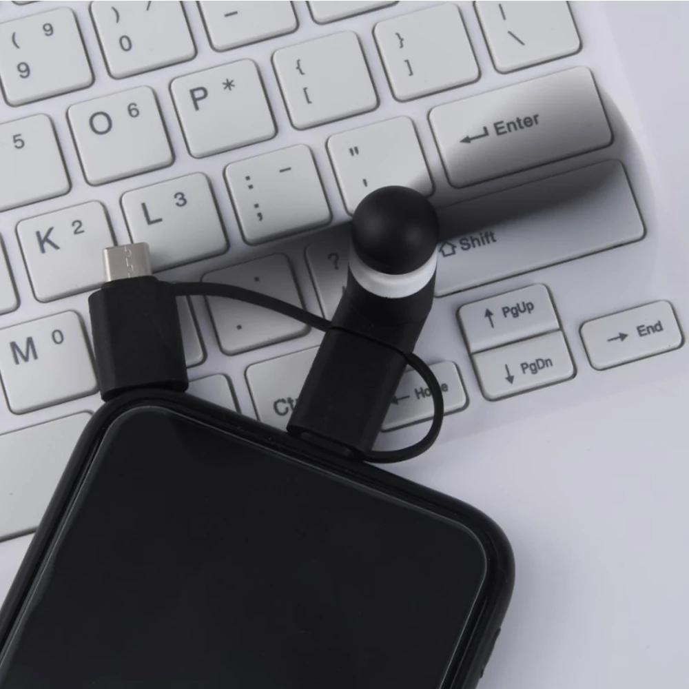 Portable USB Cooler Fan Mini 3 in 1 Cell Phone Universal Cooling Accessories For IPhone 15 14 13 Pro Max Micro Type-C IOS