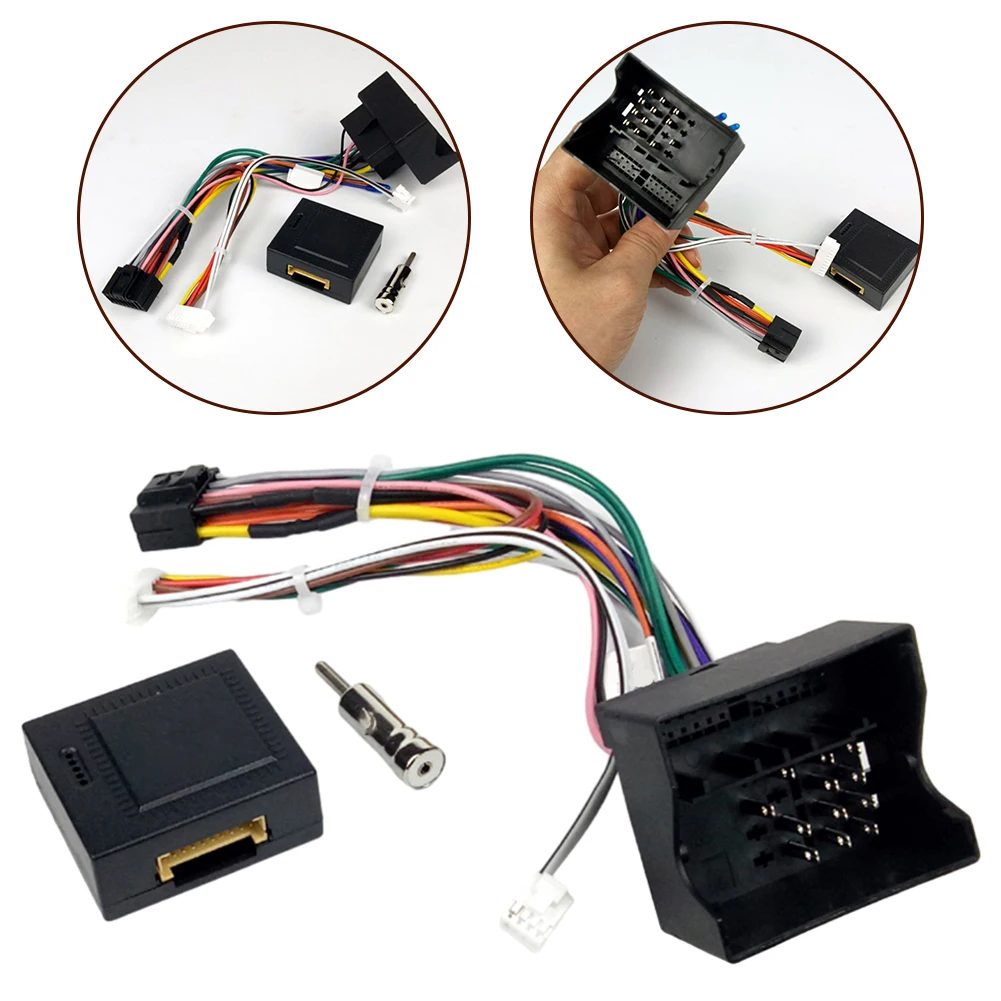 Electronic Circuit Cable Connector 16 Pin Wiring Harness CAN Bus Decoder 16P Plug Car Head Unit Cable For Ford Fusion (2005-2010)