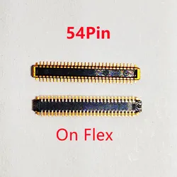 10-Pack LCD Display Screen Flex FPC Connectors, 54-Pin (On Flex 10Pcs)
