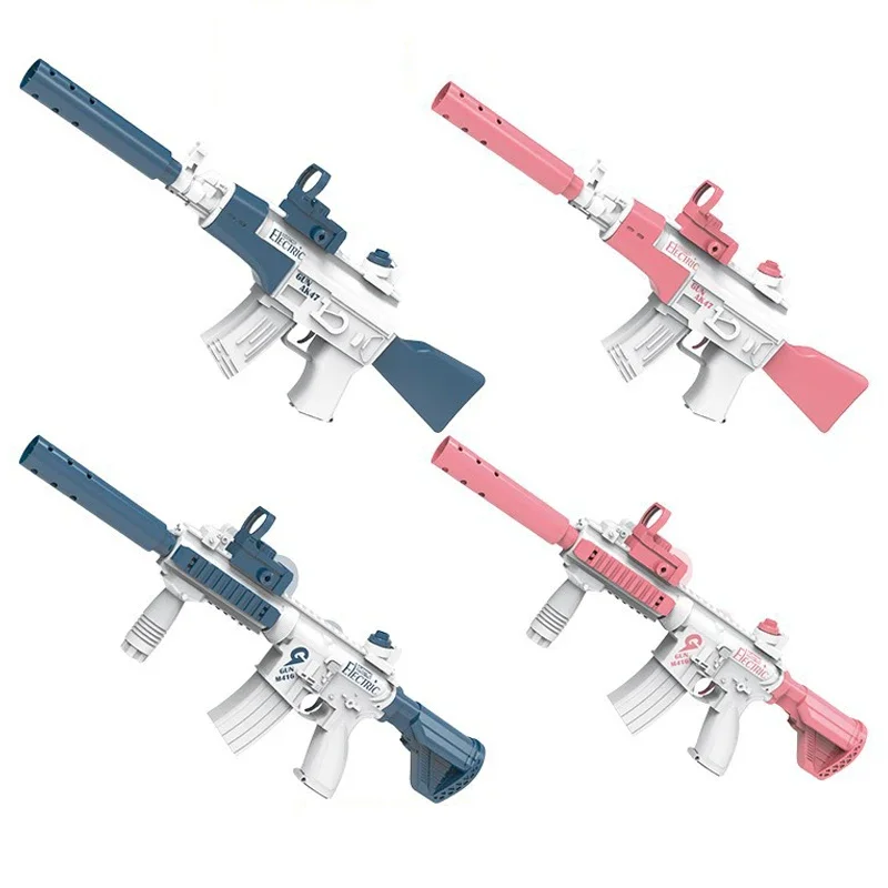 Fun Water Gun Electric M416 AK47 Glock Pistol Shooting Toy Full Automatic Summer Beach Toy For Kids Children Boys Girls Gift 3