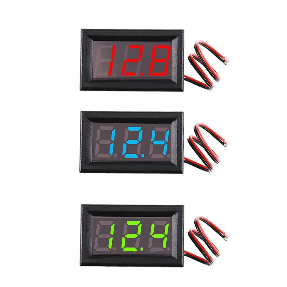 

Цифровой вольтметр, 0,56 дюйма, 5-120 В, 20 см