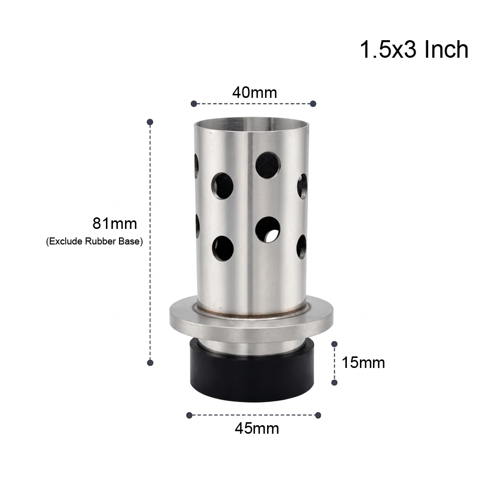 Professional Casting Flask with Rubber Base Perforated Stainless Steel Cylinder for Lost Wax Making Mold Jewelry Tools