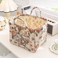 Large Capacity Fabric Storage Baskets Laundry Baskets with Easy Carry Handles Laundry Hampers 2