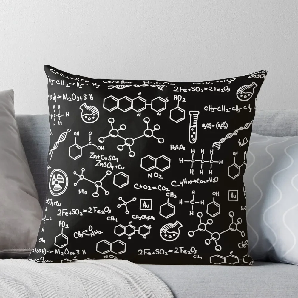 

Science Chemistry Pattern Throw Pillow home decor items Decorative Cushion Cover