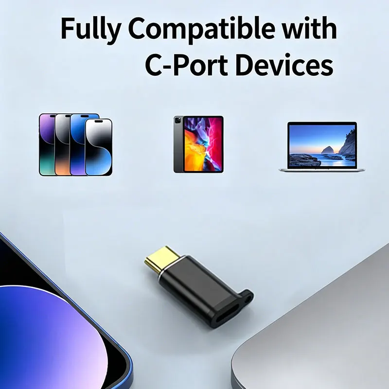 아이폰 라이트닝 to 타입 C 60W 어댑터 미니 L to USB C 480Mbps 고속 데이터 충전 커넥터 USB C to L 어댑터