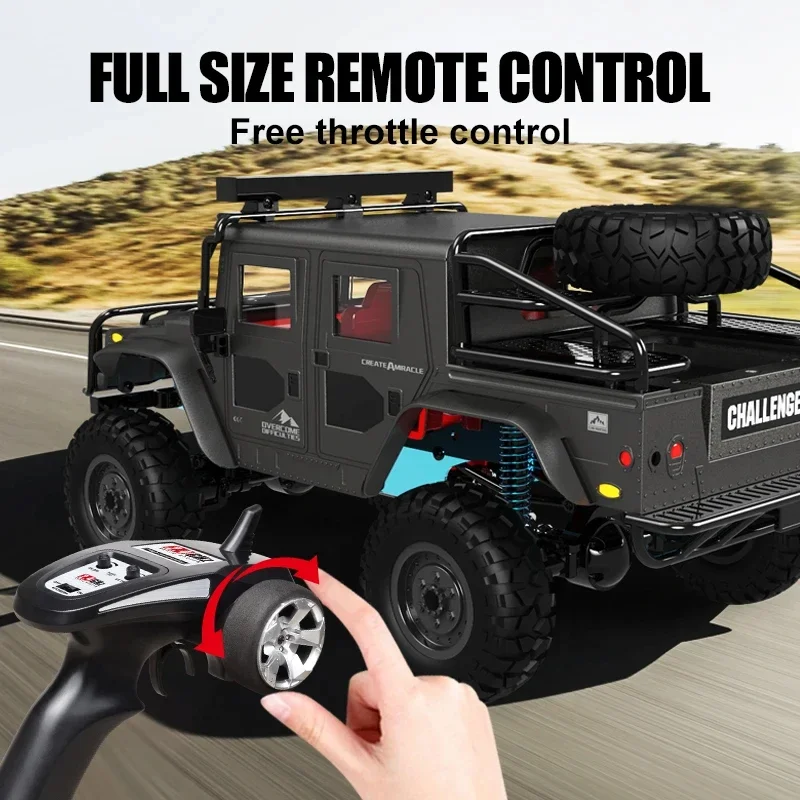 Full Scale 2.4Ghz Remote Control Climbing Off Road Car 1/12 4WD High-speed Off-road RC Car Toy for Children Festival Gifts 3