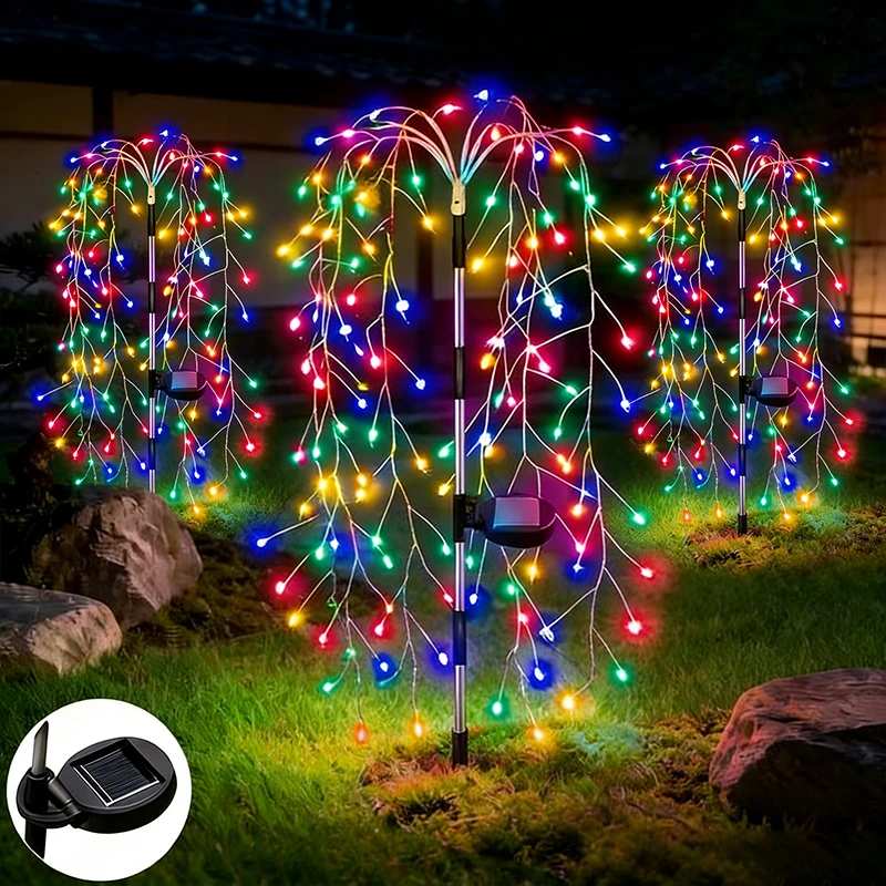 Outdoor LED Solar Fairy Lights for Garden and Patio Decor
