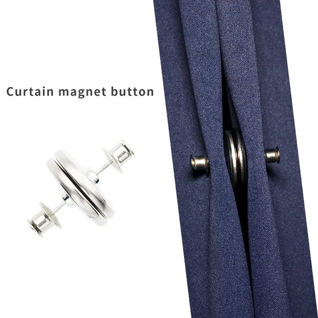 1pairs Curtain Magnetic Button Nail Free Detachable Window Curtain Close  Magnet Buckle Adjustment Curtain Clip Room Accessories - AliExpress