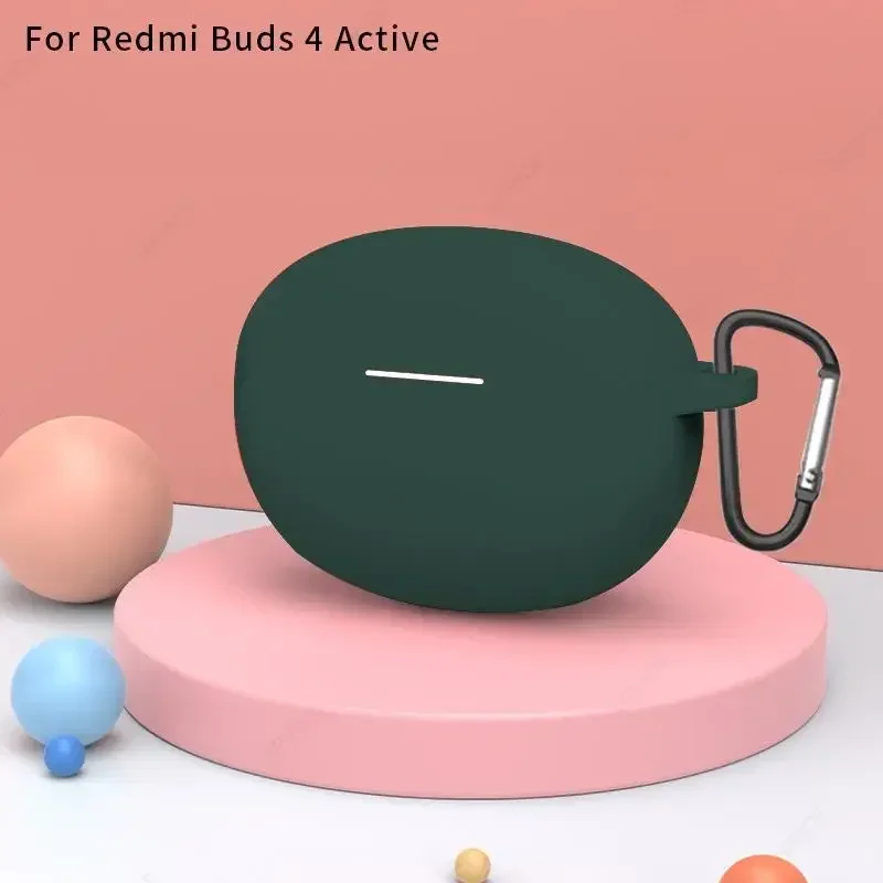 Redmi Buds 4 Active Wireless Headset Silicone Cases Cover for Redmi Buds 4 Active Cases Cover Earphone Case Protective Sleeve
