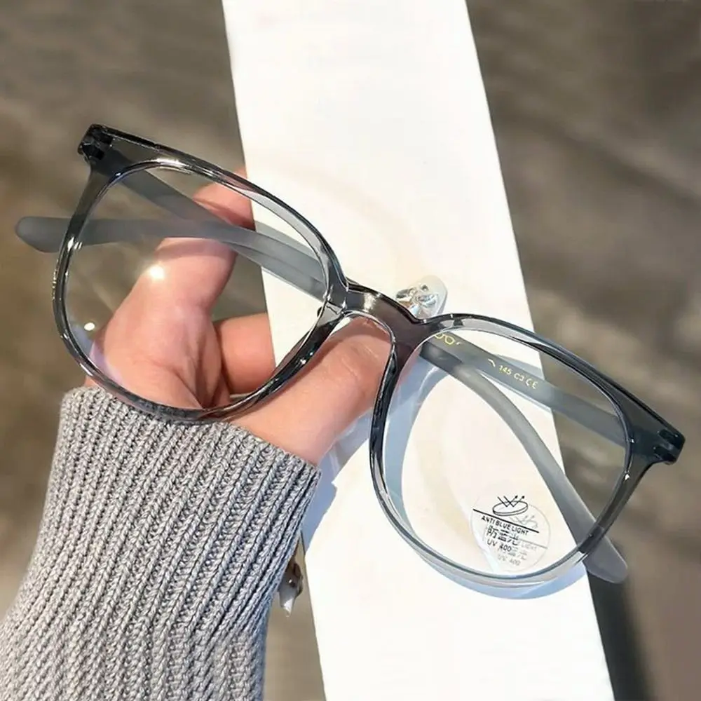 

Винтажные круглые очки с защитой от синего света, женские и мужские прозрачные большие квадратные очки в оптической оправе, очки для компьютерного чтения
