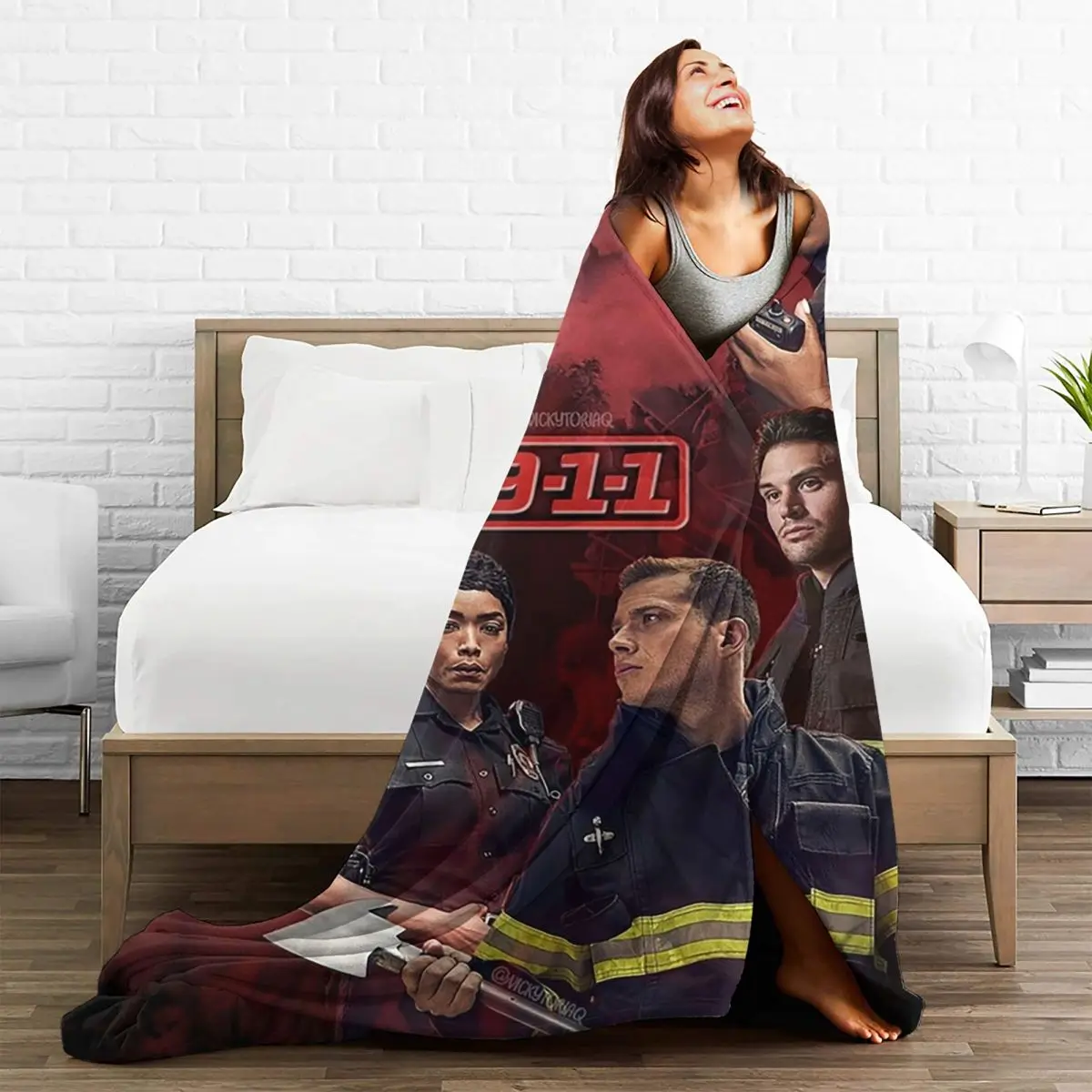9-1-1 - Red Glare Blanket Flannel Super Soft Throw Blankets Sofa Throw Blanket For Couch Bedding Office Throws Bedspread Quilt 5