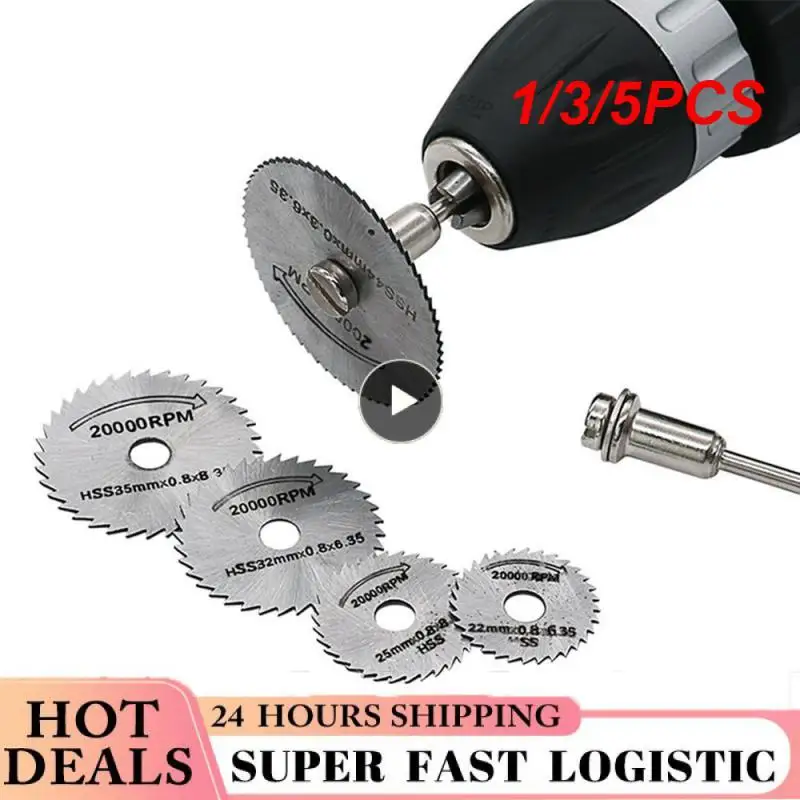 

1/3/5PCS Mini HSS Circular Saw Blade Rotary Tool For Dremel Metal Cutter Power Tool Wood Cutting Discs Drill Mandrel Cutoff