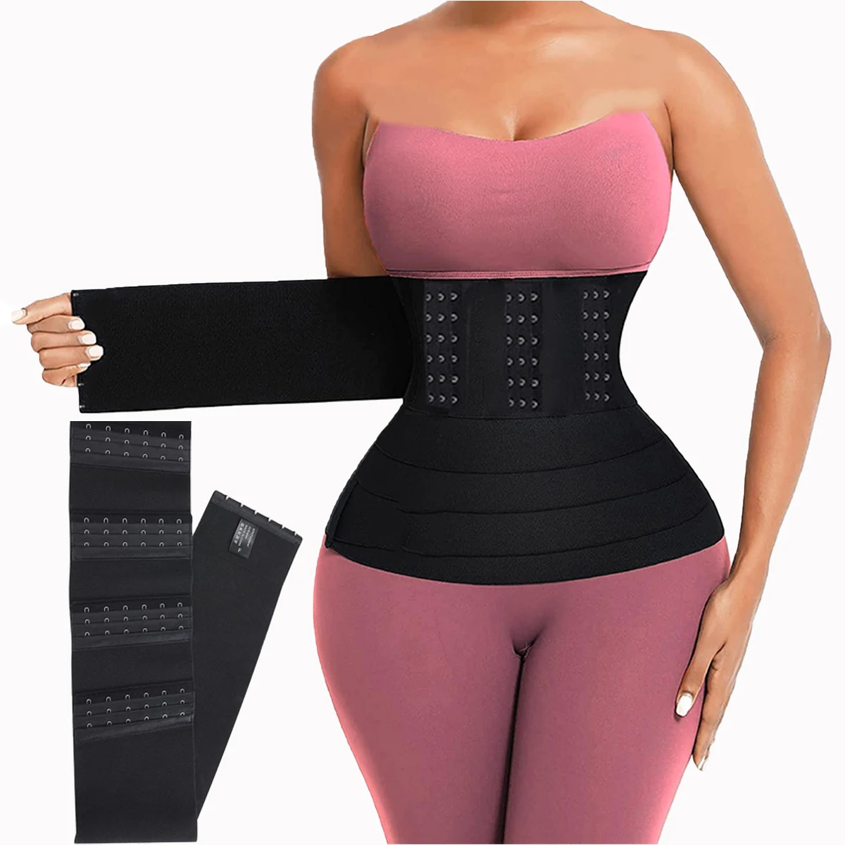 

Snatch Me Up Bandage Wrap Waist Trainer for Women Invisible Stomach Wrap for Body Shape Sauna Trimmer Belt Sauna Trimmer Belt