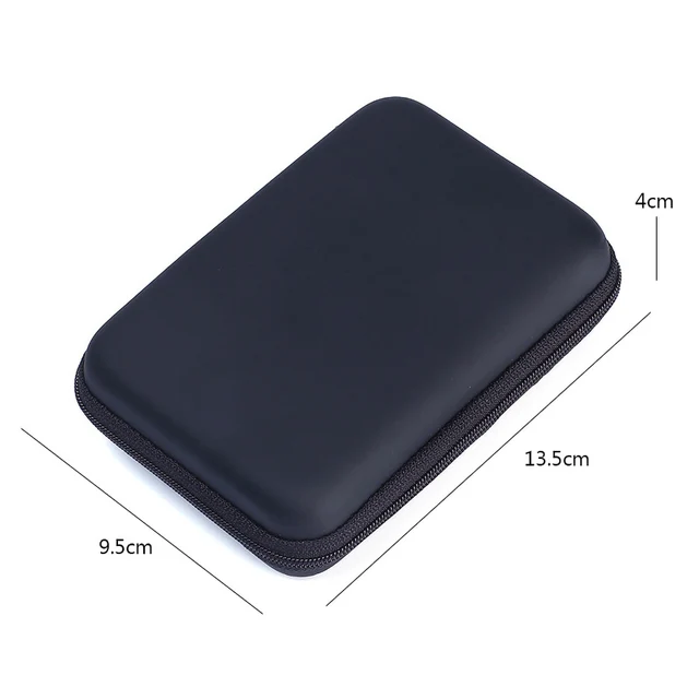 Protective Packet Storage Case Multi-purpose Universal Resilient External 2.5/3.5inches Hard Drive Carry Pouch for Outdoor 2.5 Inches