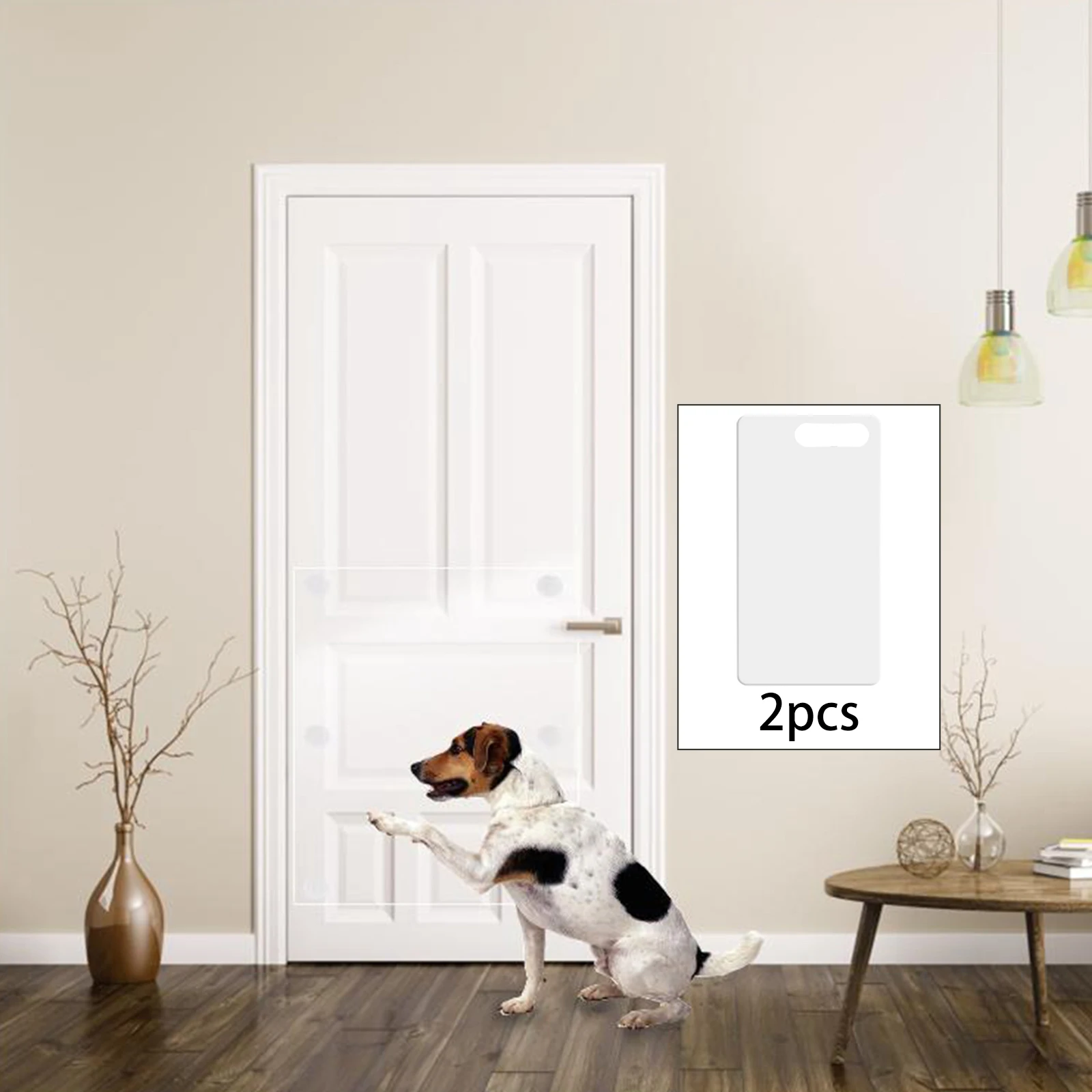 2Pieces Dog Scratch Door Protector Anti Scratch Pad Pet Door Film Couch Sofa Wall Protector Film