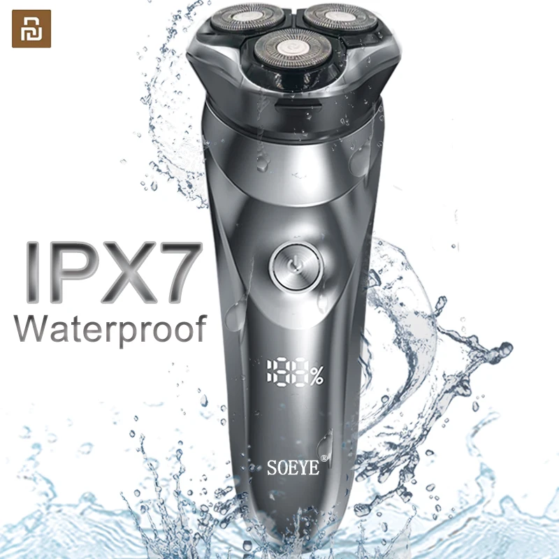 Electric Shaver for Men's Electric Razor IPX7 Waterproof Beard Trimmer