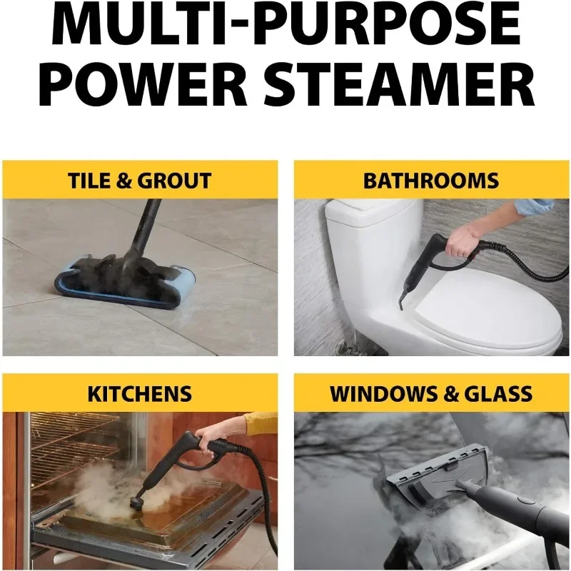 Wagner Spraytech 0282014 915e On-Demand Steam Cleaner & Wallpaper Removal, Multipurpose Power Steamer, 18 Attachments Included 6