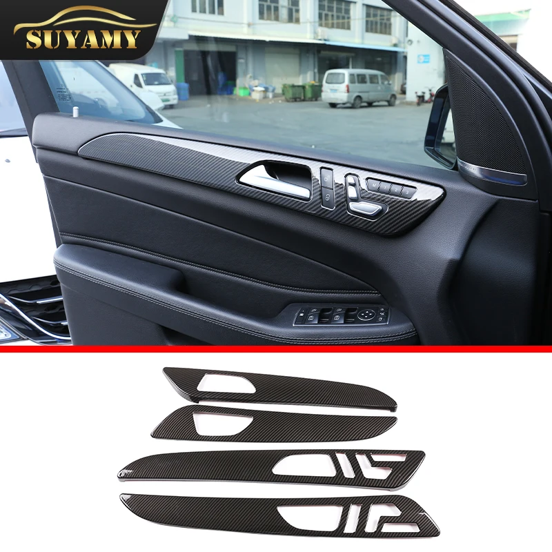 

4 шт. для Mercedes Benz ML GL GLE GLS Class 320 400 2013-2019 ABS автомобильные аксессуары для внутренней двери