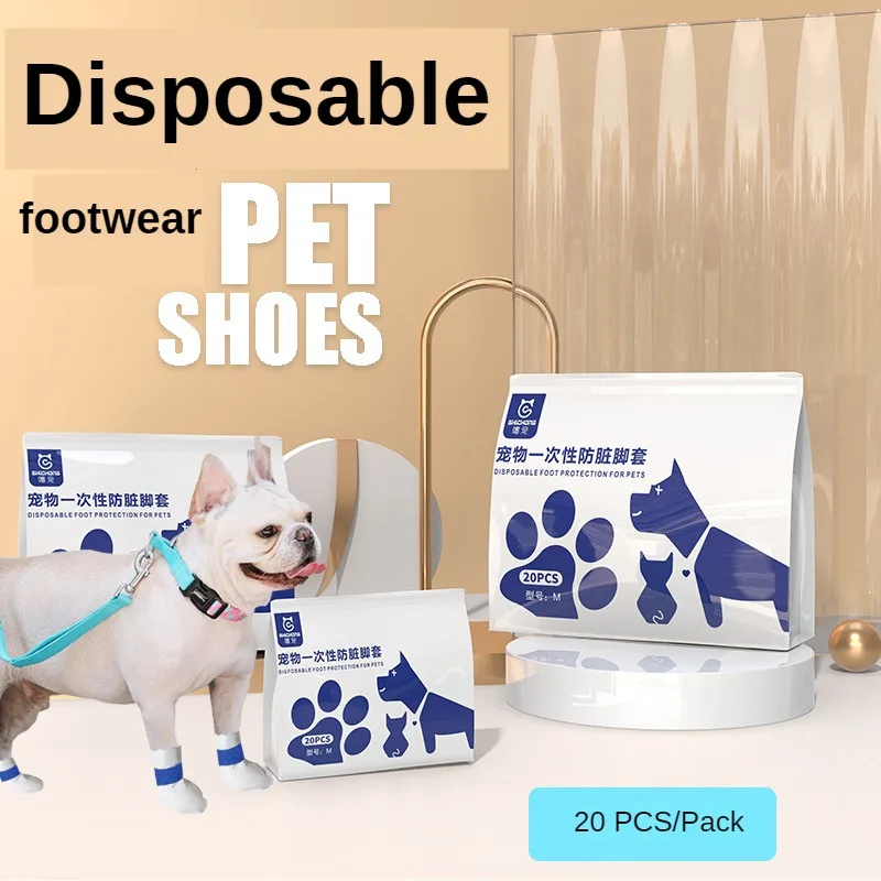 

Pet Supplies Disposable Shoe Covers Anti-dirty Footwear Out Walking Dog Artifacts Puppy Socks Dog Out Waterproof Antidirty Shoes