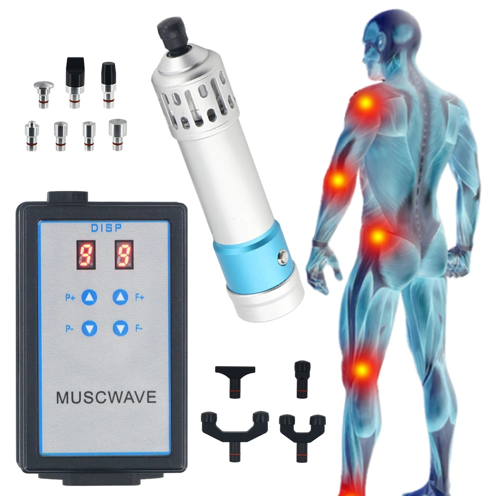 Shockwave Therapy Machine 2 in 1 Chiropractic Gun for Effective