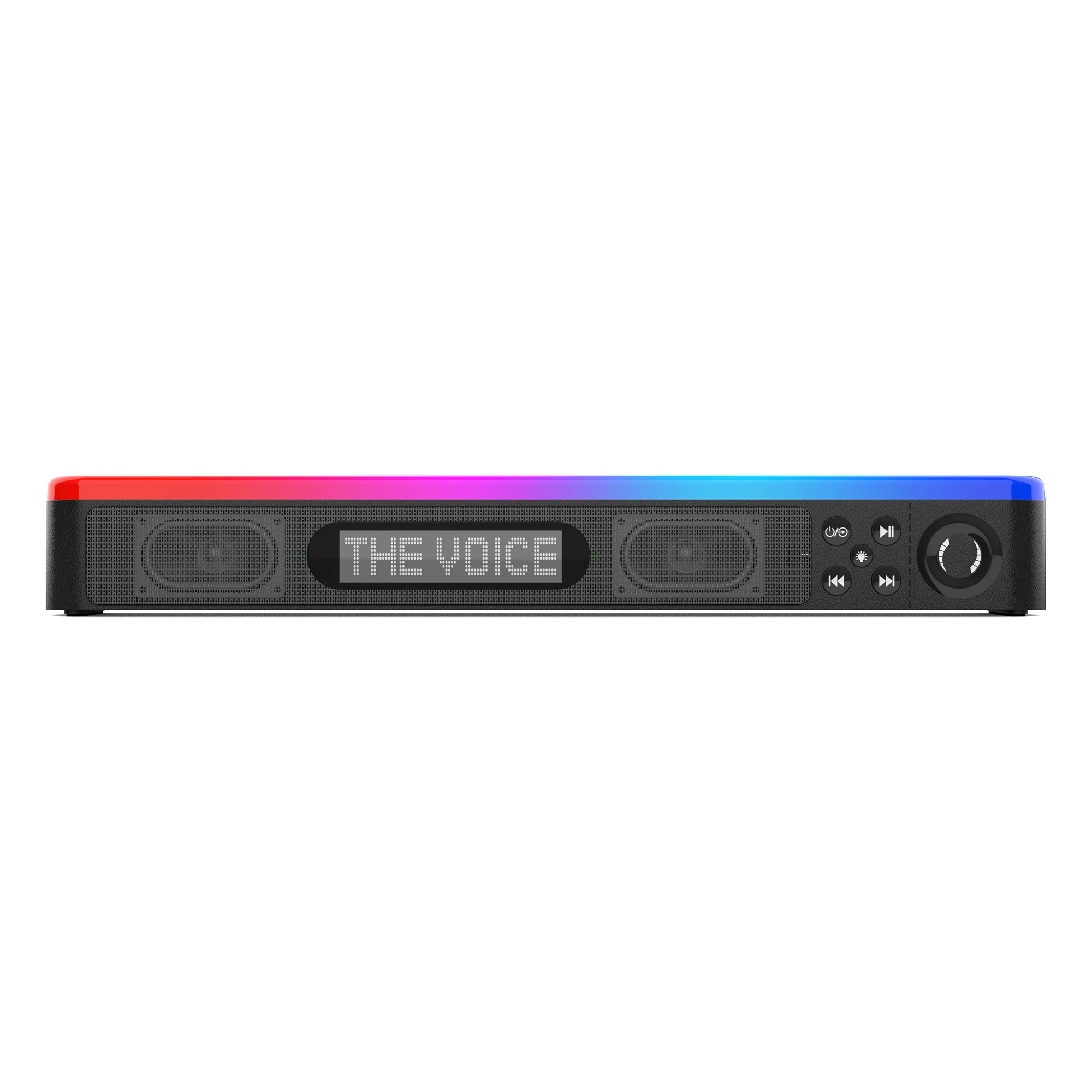 Rsionch Soundbar Bluetooth Speaker with Running Light Lyric