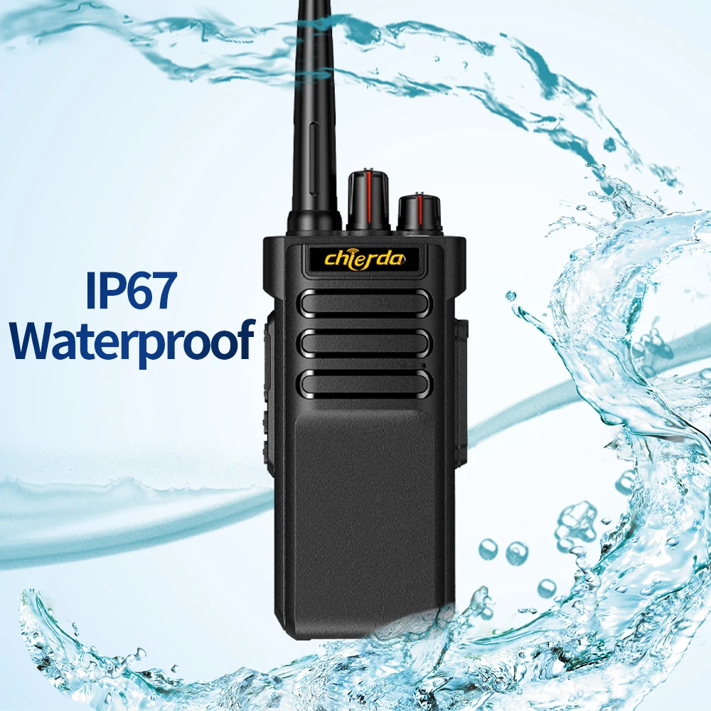 10W IP67 Waterproof Walkie Talkie Chierda CD-A8 long range 10-25km Powerful  Portable Two-way radio VHF UHF for Hotel Factory AliExpress