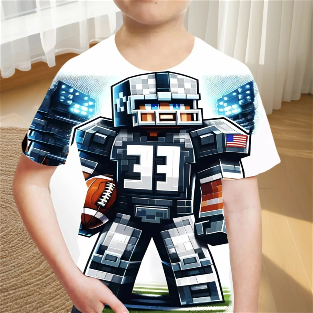 Children's Clothing Adventure Style Boys Clothes Cartoon T-Shirt for a Boy Fashion 2024 Baby Summer Clothes O-Neck Children Top 4