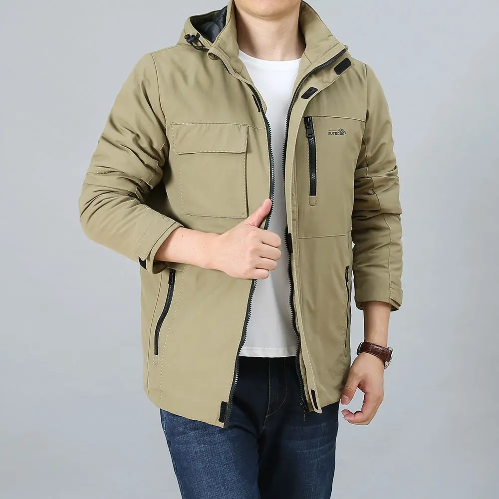 Man Jacket Free Shipping Fashion Casual Parka Men Bomber Male Winter Windbreak Sports Sport Outdoor Heating