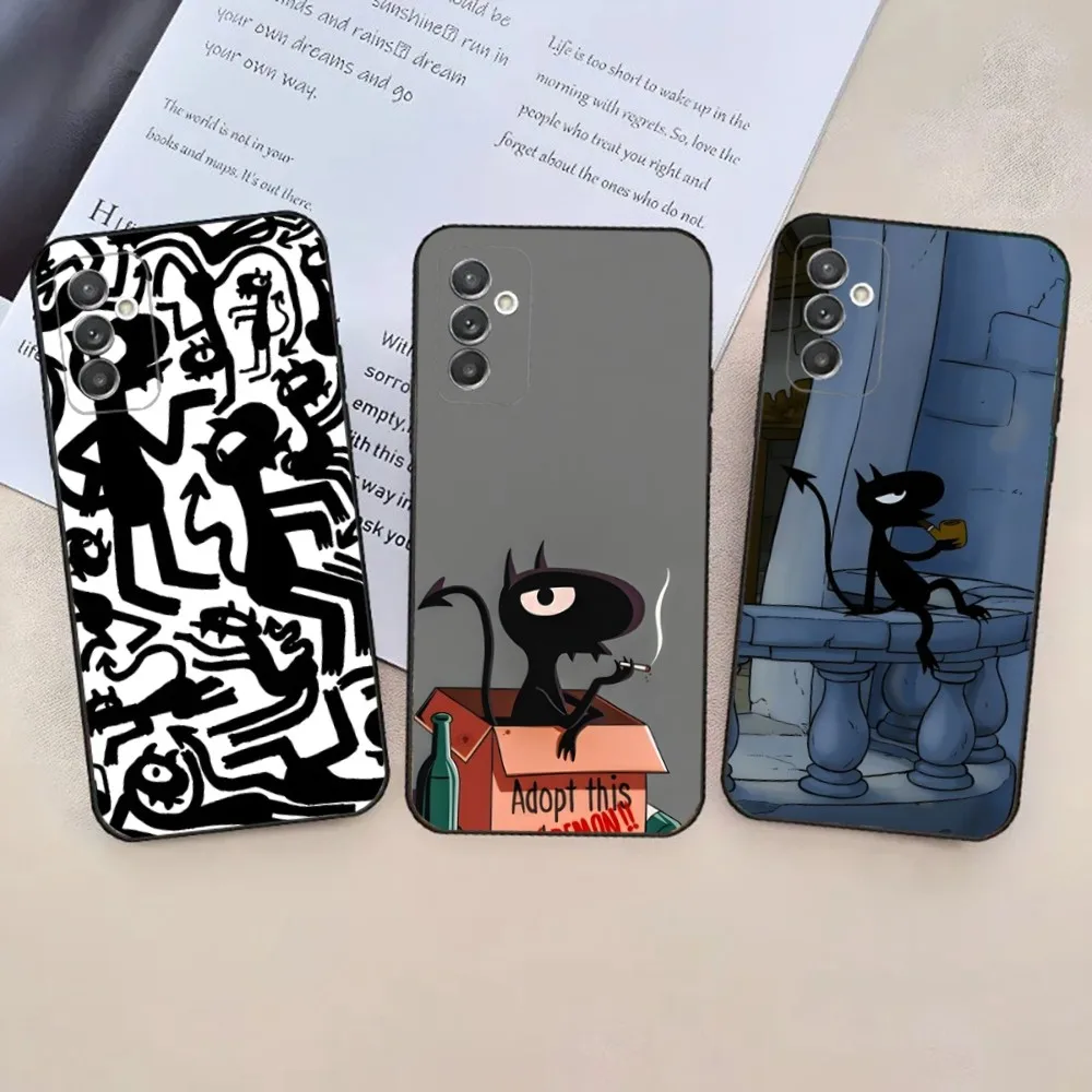 Мягкий черный телефонный чехол D-Disney для Samsung Galaxy A20,A21s,A22,A31,A32,A52,A53,A72,73,A80,A91