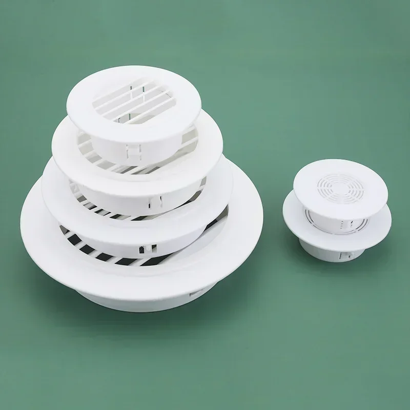 Air Conditioning Hole Cover Air Vent Grille Ventilation Grille Air Vent Cover 1PCS Air Conditioning Hole Cover Dust Plug Round Wall Decorative Cap Air Ventilation Grille Systems Kitchen Bathroom Accessories