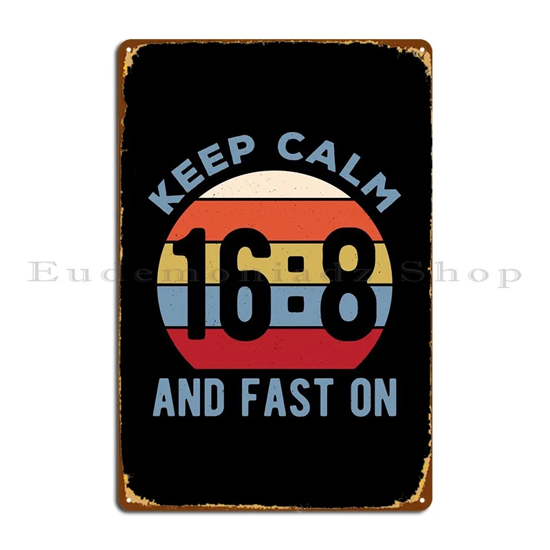 

Intermittent Fasting 16 8 металлическая табличка клуб вечерние паб пещера Железный классический жестяной знак плакат