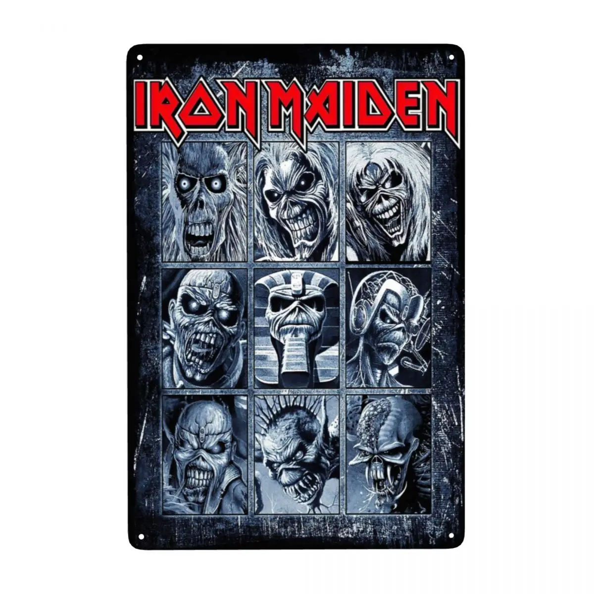 Vintage Iron Maidens Rock Heavy Metal Band Metal Sign Targhe Di Latta Personalizzate Gate Garden Bar Wall Art Decor 12X8 Pollici