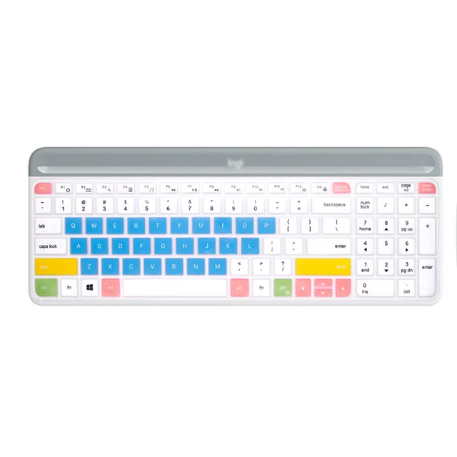 HRH Dustproof Keyboard Cover For Logitech MK470 K580 Slim Wireless keyboard Cover Protector MK 470 K580 English 3D printing 5
