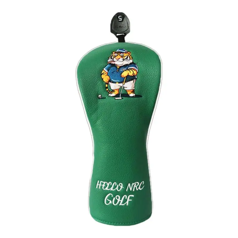 

Golf Club Cover Embroidery Tiger Golf Wood Head Covers Driver Headcover For Extra Club Protection Golf Accessories For Most