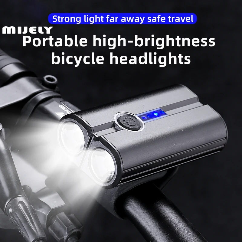 

New Bike Light USB Rechargeable LED Bicycle Light 6 Modes MTB Flashlight Front Lamp With Rear Taillight Cycling Warning Light