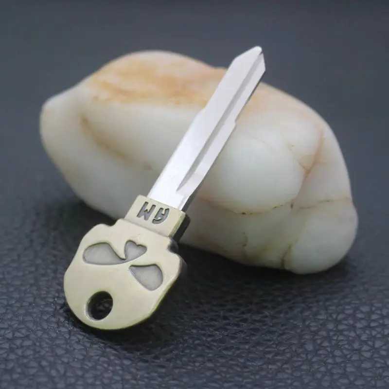 Skull Motorcycle Uncut brass Blade Blank Key Embryo 1 PCS Fit For Honda motorcycle motorcycle keys motorcycle key head motorcycle key accessories