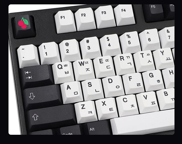 137 teclas gmk preto branco russo coreano