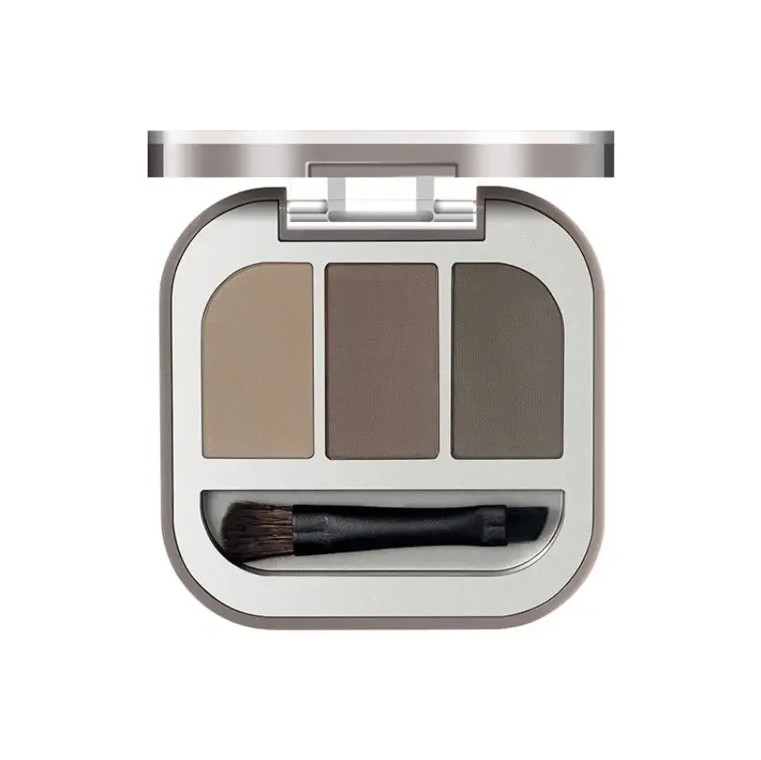 Judydoll 3 Colors Eyebrow Powder Palette Makeup Black Brown EyeBrow Enhancer Professional Waterproof Cosmetic Eye Shadow Palette 4
