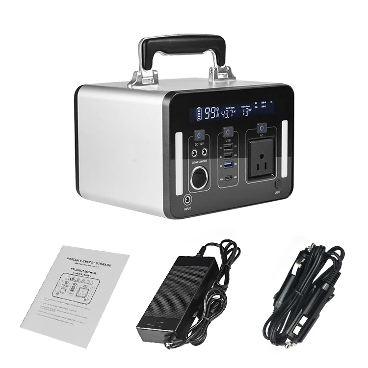 

500W-1 portable power station 110v 230v camping emergency home portable solar power station solar energy system rechargeable