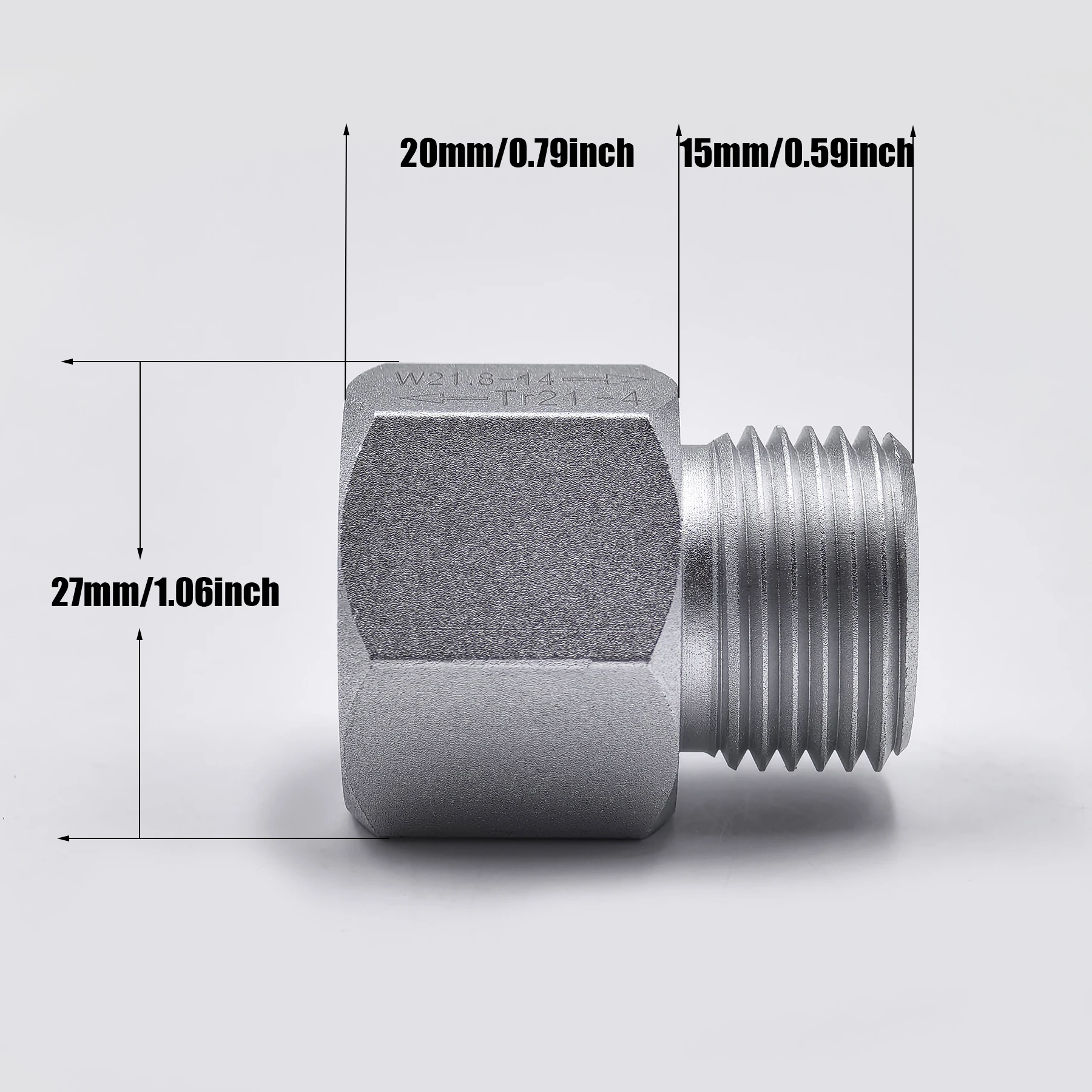 CO2 Cylinder Soda Water Accessories TR21-4 to W21.8-14 Convert Adapter For Aquarium Fish Homebrew Beer Corny Keg Co2 Accessories soda water adapter